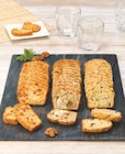 Cake au chèvre et noix ou cake salé jambon et olives ou cake chorizo et poivrons en promo chez Super U Cake au chèvre et noix ou cake salé jambon et olives ou cake chorizo et poivrons dans le catalogue Super U