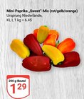 Mini-Paprika Sweet-Mix im Angebot bei GLOBUS in Rostock Mini-Paprika Sweet-Mix Angebote bei GLOBUS Rostock für 1,29 €