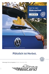 Volkswagen Prospekt für München mit 1 Seite Volkswagen Prospekt für München: "Herbstliche Angebote.", 1 Seite, 01.10.2025 - 30.11.2025