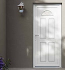 Porte d’entrée PVC blanc Lorne dans le catalogue Castorama