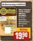 Frische Freiland-Hähnchen-Brustfilets Angebote von Nature & Respect bei REWE Albstadt für 19,90 €