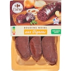 Boudins noirs - CARREFOUR EXTRA - Carrefour Boudins noirs - CARREFOUR EXTRA à 2,75 € dans le catalogue Carrefour
