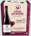 Côtes du Rhône AOP Rouge Croix des Alliances - U en promo chez Hyper U Lens à 8,64 €