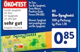 Aktuelles Bio-Spaghetti Angebot bei ALDI SÜD in Neuss ab 0,85 €