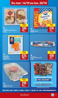 Promotion Charcuterie dans le prospectus Aldi, valable du 14/10/2025 au 20/10/2025 Promo Charcuterie dans le catalogue Aldi du moment à la page 7