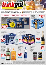 Trinkgut Prospekt "Aktuelle Angebote", 4 Seiten, 20.07.2026 - 20.07.2026 Aktueller Trinkgut Prospekt, "Aktuelle Angebote", mit Angeboten der Woche, gültig von 20.07.2026 bis 20.07.2026