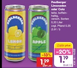 Aktuelles Limonaden Angebot bei Netto Marken-Discount in Lippstadt ab 1,19 €
