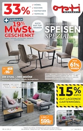 Opti-Wohnwelt Prospekt für Schlieben: "DRINNEN & DRAUSSEN SPEISEN SPEZIAL", 16 Seiten, 29.04.2026 - 23.05.2026