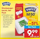 Staubsaugerbeutel 6er Pack im Angebot bei Netto Marken-Discount in Erftstadt Staubsaugerbeutel 6er Pack Angebote von Swirl bei Netto Marken-Discount Erftstadt für 9,99 €