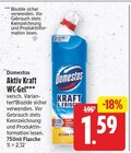 Aktiv Kraft WC-Gel von Domestos für 1,59 € bei E center im Angebot Aktiv Kraft WC-Gel von Domestos im aktuellen E center Prospekt
