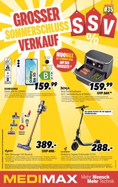 Aktueller MEDIMAX Prospekt mit Samsung, "GROSSER SOMMERSCHLUSS VERKAUF!", Seite 1