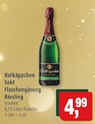 Aktuelle Rotkäppchen Sekt Angebote bei Markant in Wismar Aktuelles Sekt Flaschengärung Riesling Angebot bei Markant in Wismar ab 4,99 €