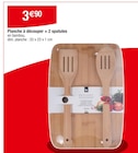 Planche à découper + 2 spatules - Excellent Houseware en promo chez Carrefour Metz à 3,90 €