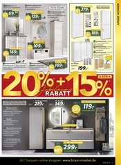Schuhschrank im BRAUN Möbel-Center Prospekt in Kirchheim Aktueller BRAUN Möbel-Center Prospekt mit Schuhschrank, "Im August wird gefeiert!", Seite 17