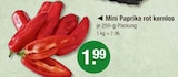 Mini Paprika rot kernlos im V-Markt Prospekt Mini Paprika rot kernlos von im aktuellen V-Markt Prospekt für 1,99 €