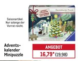 Adventskalender Minipuzzle im METRO Prospekt Adventskalender Minipuzzle von Ravensburger im aktuellen METRO Prospekt für 19,98 €