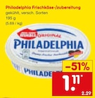 Frischkäse-/zubereitung bei Netto Marken-Discount im Bad Münstereifel Prospekt für 1,11 €