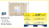 Aktuelles Bratwurst Angebot bei METRO in Dortmund ab 6,94 €