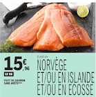 Filet de saumon sans arête en promo à 15,96 € chez E.Leclerc Filet de saumon sans arête dans le catalogue E.Leclerc