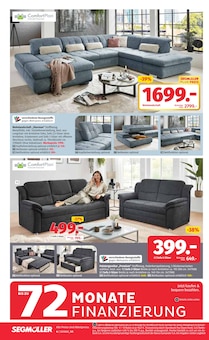 Couch im Segmüller Prospekt "Zum Glück gibt’s Segmüller - Glück hat seinen Lieblingsplatz" mit 22 Seiten (Nürnberg)