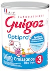 Optipro Croissance Laboratoires Guigoz en promo chez Colruyt Optipro Croissance Laboratoires Guigoz dans le catalogue Colruyt