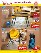 Betonmischer im Netto Marken-Discount Prospekt in Mönchengladbach Aktueller Netto Marken-Discount Prospekt mit Betonmischer, "Aktuelle Angebote", Seite 45