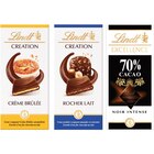 SUR TOUTES LES TABLETTES DE CHOCOLAT - LINDT EXCELLENCE, AUTHENTIQUE, CREATION, LINDOR en promo chez Carrefour Market Orléans