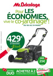 Prospectus Mr. Bricolage à Menton, "Pour LES ÉCONOMIES, vive le co-jardinage !", 15 pages, 06/03/2024 - 24/03/2024