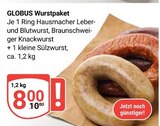Wurstpaket Angebote von GLOBUS bei GLOBUS Leipzig für 8,00 €
