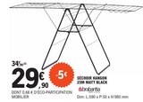 Séchoir hangon 25m matt black - brabantia en promo chez E.Leclerc Le Havre à 29,90 €