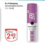 Deospray Angebote von 8 x 4 bei GLOBUS Pirmasens für 2,49 €