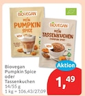 Pumpkin Spice oder Tassenkuchen von Biovegan für 1,49 € bei budni im Angebot Pumpkin Spice oder Tassenkuchen von Biovegan im aktuellen budni Prospekt