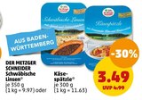 Aktuelles Schwäbische Linsen oder Käsespätzle Angebot bei Penny-Markt in Stuttgart ab 3,49 €
