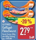 Geflügel-Fleischwurst von Gutfried im aktuellen ALDI Nord Prospekt für 2,79 €