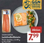 Lachsforellenfiletseite Angebote von Golden Seafood bei ALDI SÜD Heidenheim für 7,99 €