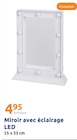 Miroir avec éclairage LED à 4,95 € dans le catalogue Action