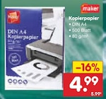 Kopierpapier im Angebot bei Netto Marken-Discount in Berlin Kopierpapier Angebote von maker bei Netto Marken-Discount Berlin für 4,99 €