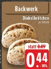 Dinkelbrötchen im Angebot bei EDEKA in Wesel Dinkelbrötchen Angebote von Backwerk bei EDEKA Wesel für 0,44 €