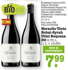 Heraclio Tinto Bobal-Syrah Utiel Requena für 7,99 € bei E center im Angebot Heraclio Tinto Bobal-Syrah Utiel Requena im aktuellen E center Prospekt