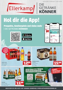 Veltins im aktuellen Getränke Ellerkamp Prospekt (Osnabrück) Veltins im Getränke Ellerkamp Prospekt "DIE GETRÄNKEKÖNNER" mit 4 Seiten (Osnabrück)