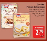 Premium Backmischung Angebote von Dr. Oetker bei Marktkauf Görlitz für 2,79 €