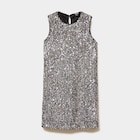 Robe à sequins sans manches droite gris argent fille à 12,59 € dans le catalogue La Halle