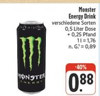 Aktuelle Energydrink Angebote bei nah und gut in Ansbach Aktuelles Energy Drink Angebot bei nah und gut in Ansbach ab 0,88 €