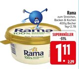 zum Streichen, Backen & Kochen von Rama im aktuellen EDEKA Prospekt für 1,11 €