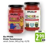 Kinder Tomatensauce mit verstecktem Gemüse - PPURA en promo chez E center Strasbourg à 2,99 €
