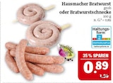 Hausmacher Bratwurst oder Bratwurstschnecke Angebote bei Marktkauf Bautzen für 0,89 €