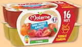 Compotes coupelles sans sucres ajoutés - MATERNE à 4,23 € dans le catalogue Netto