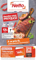 Prospectus Netto à Peyrabout: "Rendez-vous PRIX BAS !", 12} pages, 06/08/2024 - 12/08/2024