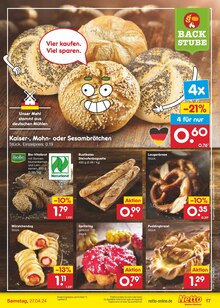 Brot im Netto Marken-Discount Prospekt "Aktuelle Angebote" mit 51 Seiten (Rostock)