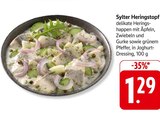 E center Biberach - Sylter Heringstopf Angebot im Prospekt Sylter Heringstopf bei E center im Biberach Prospekt für 1,29 €